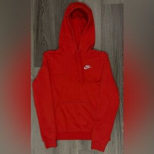 Nike Sportswear Women’s Club Fleece Pullover Hoodie Size S in Red
